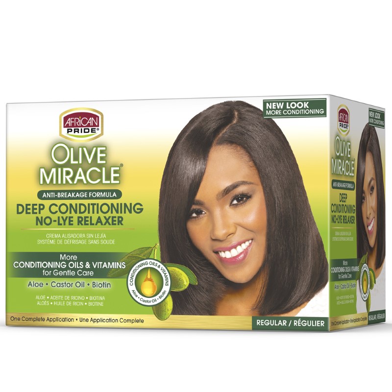 AfricanPride OliveMiracle Relaxer Regular for soft and normal hair