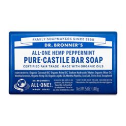 Dr Bronner's Bar Peppermint 5oz Soap
