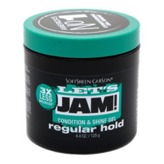 Let's Jam Condition And Shine Gel Extra Hold Regular Hold 4.4oz Jar