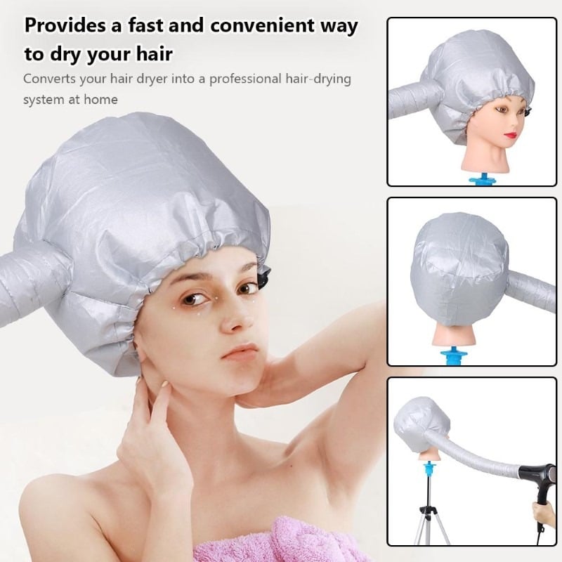 UPGRADED Soft Bonnet Hooded Hair Dryer Attachment W/ 10 Silicone Hair –  MBMBasics | Hair Dryer Bonnet Soft Adjustable Hood Upgraded Large Styling,  Hair Styling, Curling Deep Conditioning, Portable Hair Dryer Cap