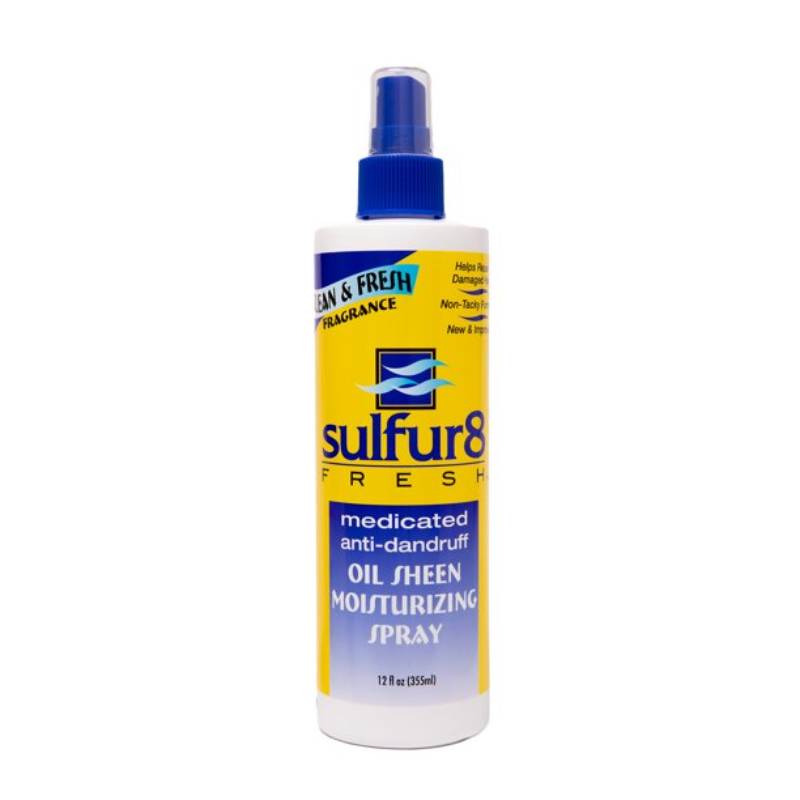 Sulfur 8 Fresh Oil Sheen Moisturizing Spray, 12 fl oz