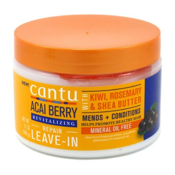 Cantu Acai Berry Leave-In Revitalizing Repair Cream 12 Ounce
