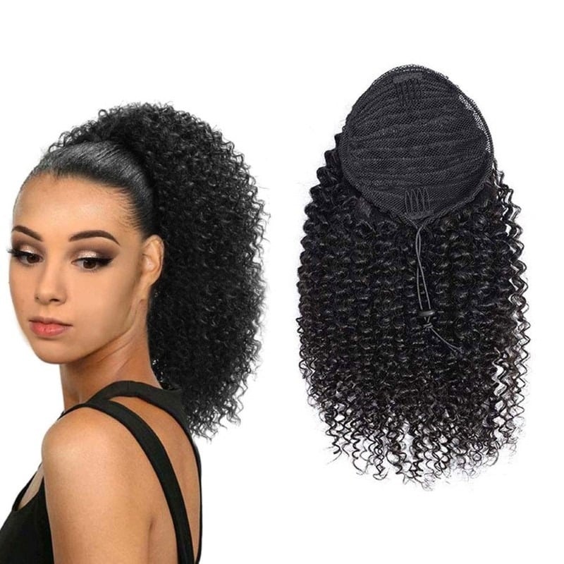 Kinky Curly Drawstring Ponytail | Afrosentail Beauty Store NZ