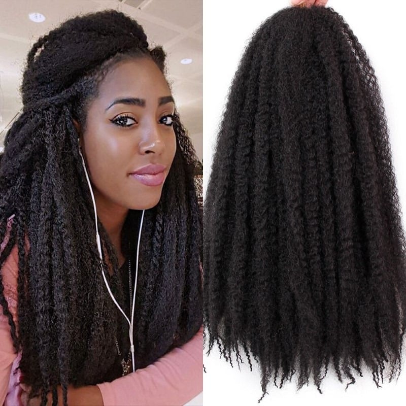 Afro kinky Marley Hair-Extentions