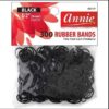 Annie Rubber Bands Black, 300pcs,6 packs