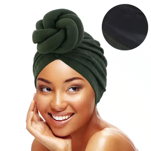 Pre-Tied Large-Size Top-Knot Turban