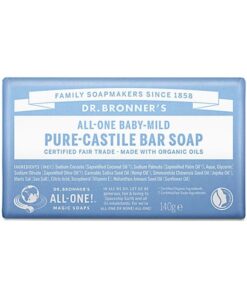 Dr-Bronner's Hemp-Baby-Unscented Pure-Castile Soap-Bar