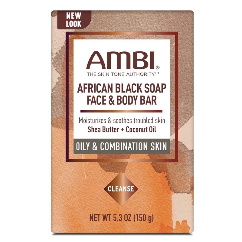 AMBI African-Black-Soap Face-&-Body Bar