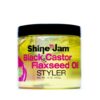 Shine-N-Jam Black-Castor Flaxseed-Oil Styler-Gel