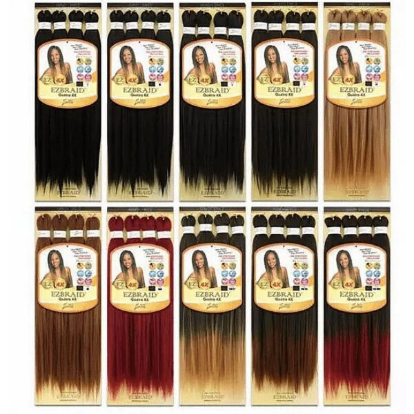Pre stretched Braiding Hair Extensions Ombre Black Green - Temu New Zealand