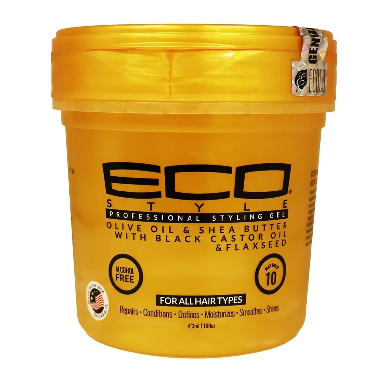 Eco Olive-Shea Black-Castor-Flaxseed Styling-Gel
